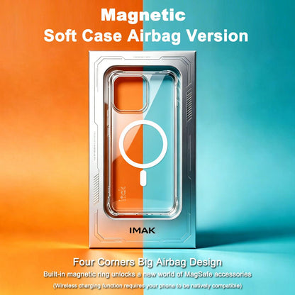 For OPPO Reno16 5G / Reno16 Pro 5G Global imak Magnetic Shockproof Airbag TPU Phone Case - Transparent - EDA009699703A
