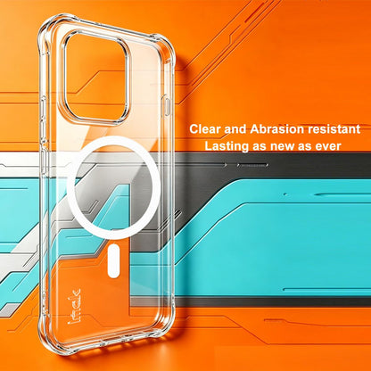 For OPPO Reno16 5G / Reno16 Pro 5G Global imak Magnetic Shockproof Airbag TPU Phone Case - Transparent - EDA009699703A