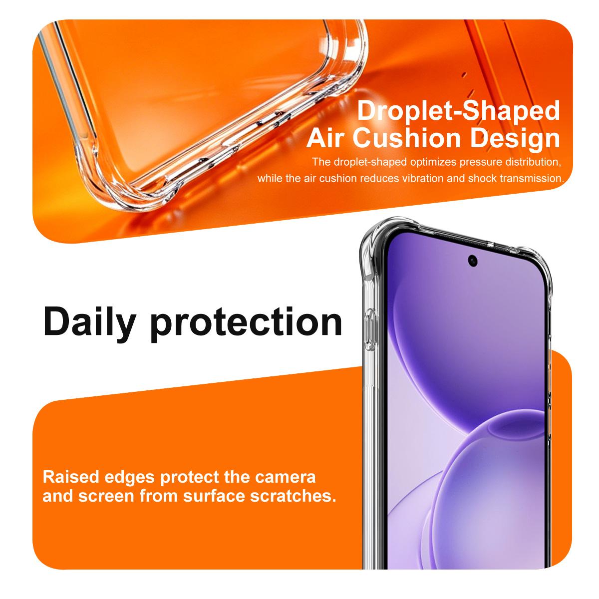 For OPPO Reno16 5G / Reno16 Pro 5G Global imak Magnetic Shockproof Airbag TPU Phone Case - Transparent - EDA009699703A