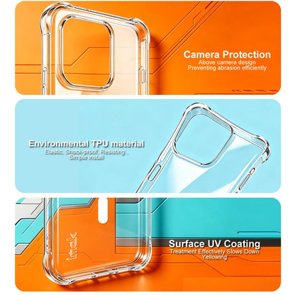 For OPPO Reno16 5G / Reno16 Pro 5G Global imak Magnetic Shockproof Airbag TPU Phone Case - Transparent - EDA009699703A