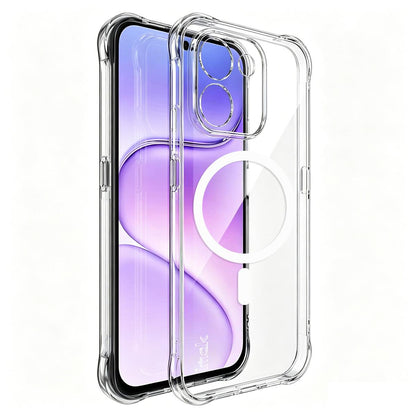 For Honor 600 Smart 5G / X7e Plus 4G / 5G imak Magnetic Shockproof Airbag TPU Phone Case - Transparent - EDA009699802A