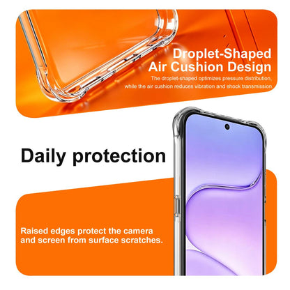 For Honor 600 Smart 5G / X7e Plus 4G / 5G imak Magnetic Shockproof Airbag TPU Phone Case - Transparent - EDA009699802A