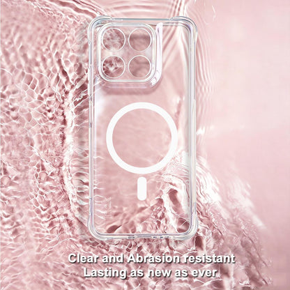For Motorola Moto G37 Power 5G imak Magnetic Shockproof Airbag TPU Phone Case - Transparent - EDA009699903A