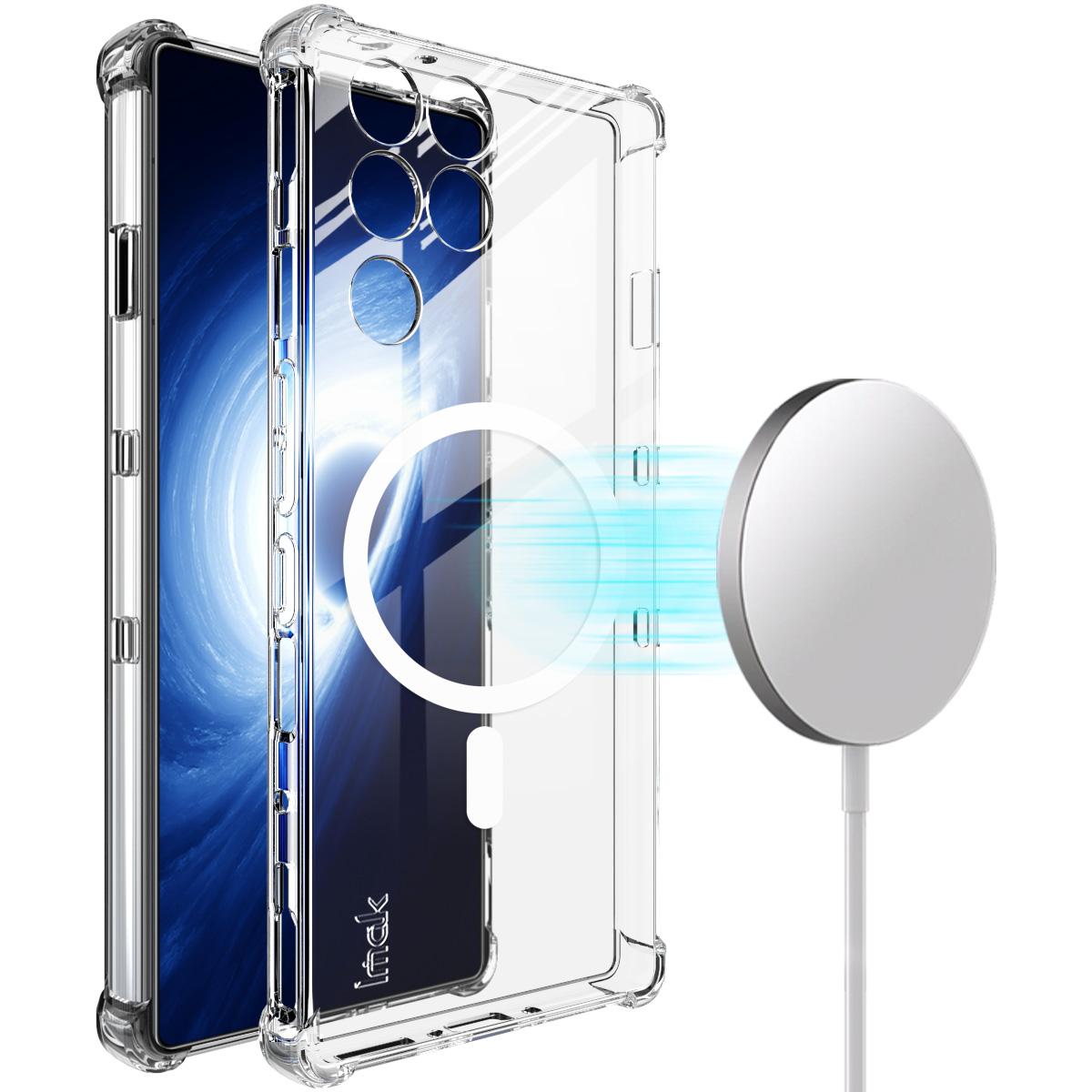 For ZTE nubia RedMagic 11 Pro / 11 Pro+ imak Magnetic Shockproof Airbag TPU Phone Case - Transparent - EDA009700001A