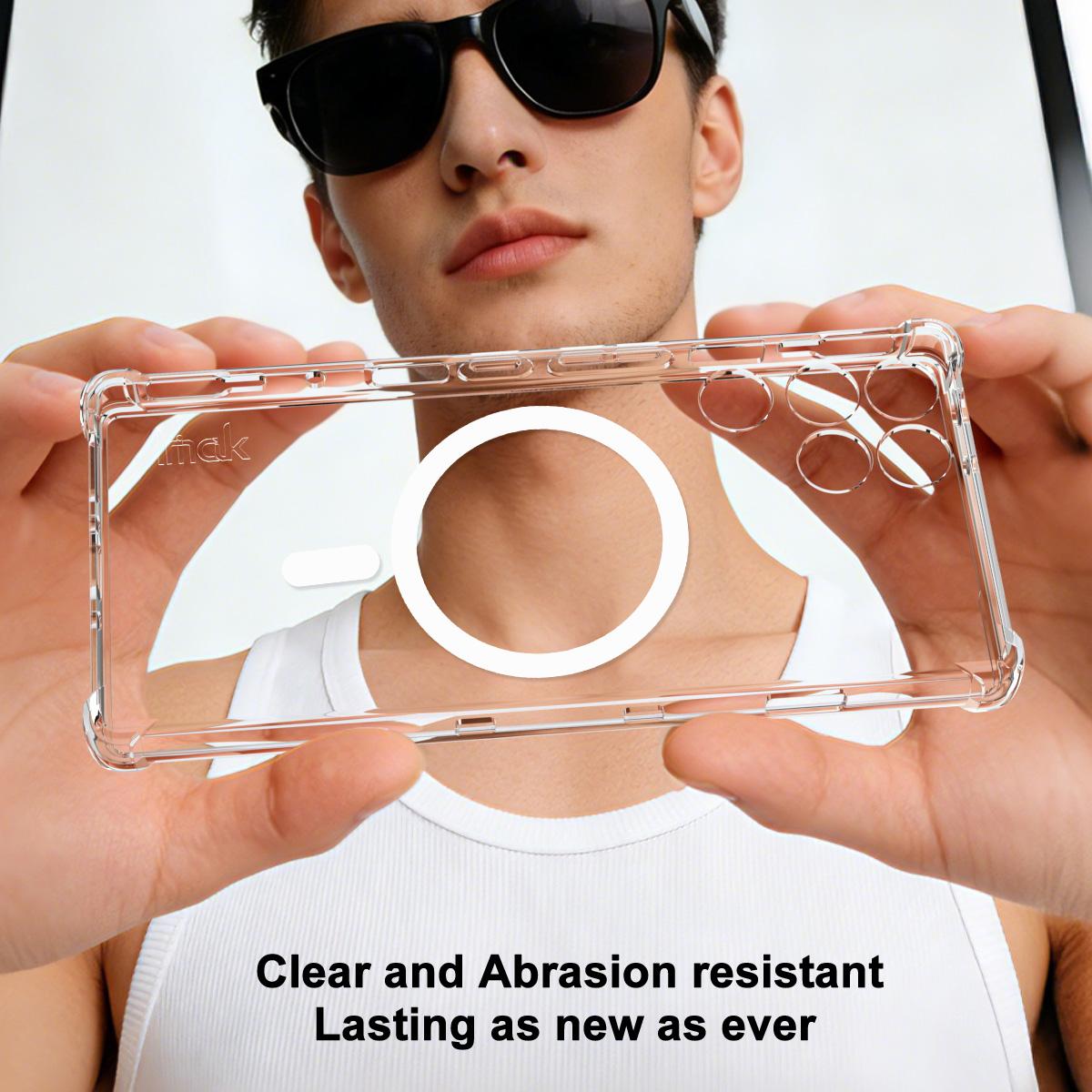 For ZTE nubia RedMagic 11 Pro / 11 Pro+ imak Magnetic Shockproof Airbag TPU Phone Case - Transparent - EDA009700001A