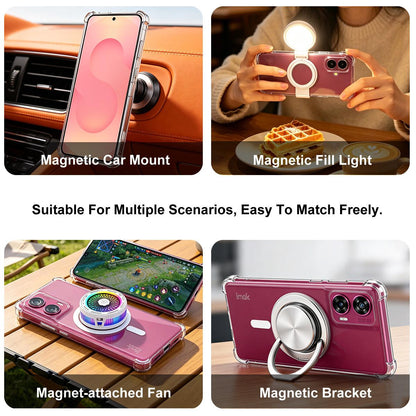 For ZTE nubia RedMagic 11 Pro / 11 Pro+ imak Magnetic Shockproof Airbag TPU Phone Case - Transparent - EDA009700001A