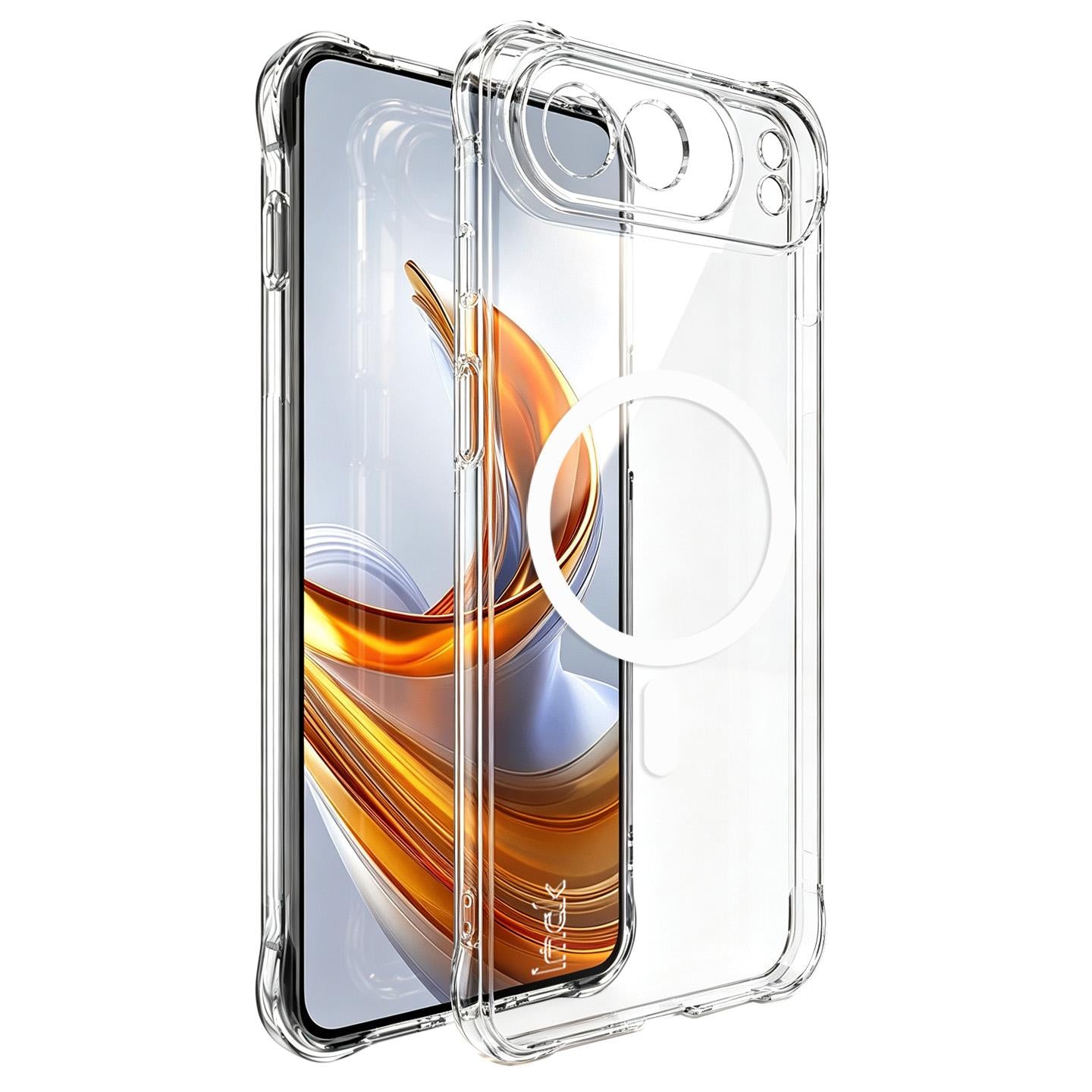 For ZTE nubia Air Pro 5G imak Magnetic Shockproof Airbag TPU Phone Case(Transparent)