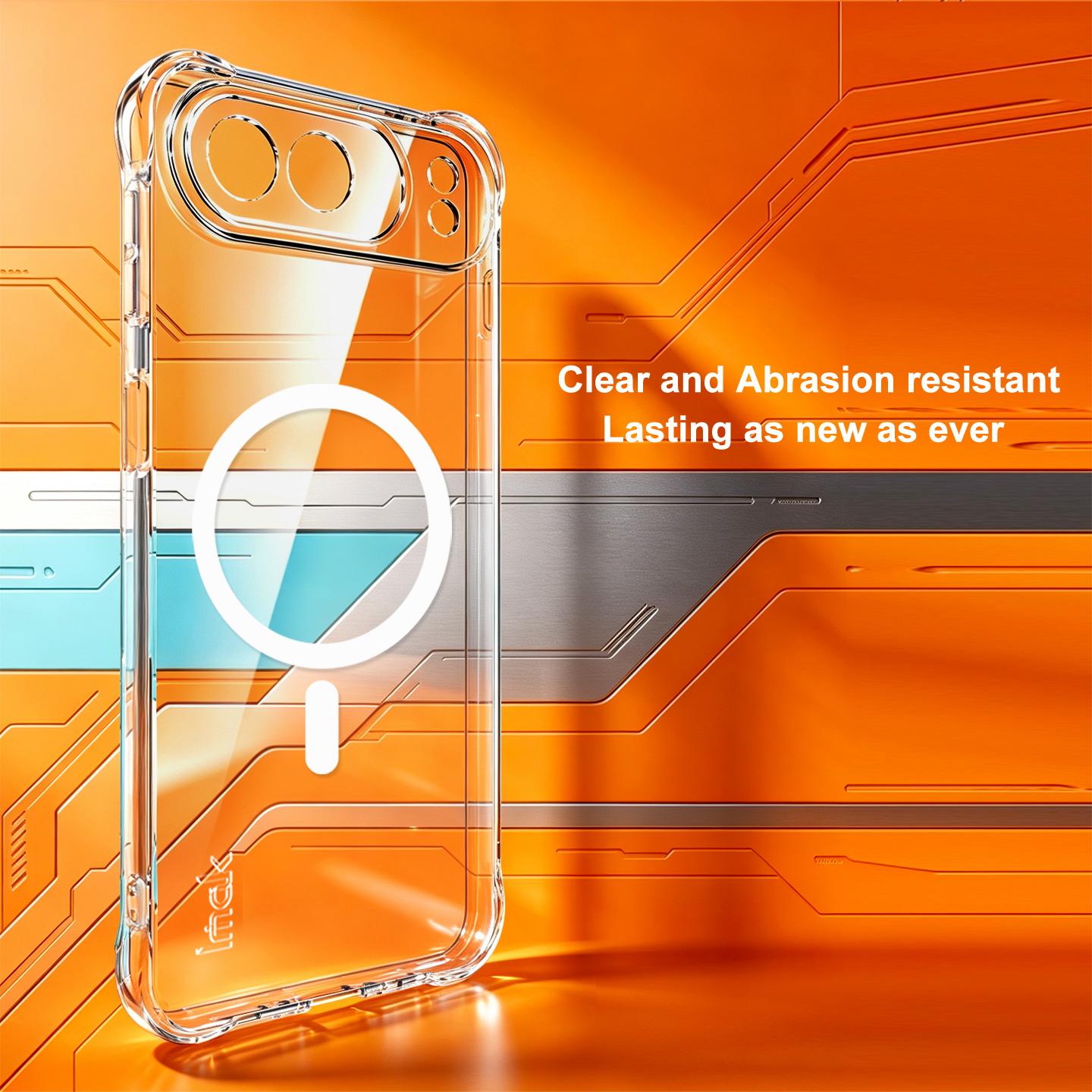 For ZTE nubia Air Pro 5G imak Magnetic Shockproof Airbag TPU Phone Case(Transparent)