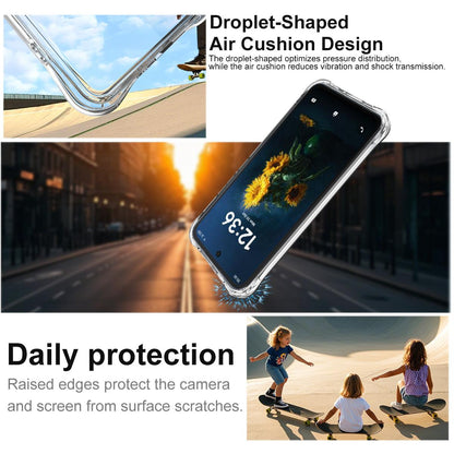 For TCL NxtPaper 70 Pro 5G imak Magnetic Shockproof Airbag TPU Phone Case - Transparent - EDA009700201A