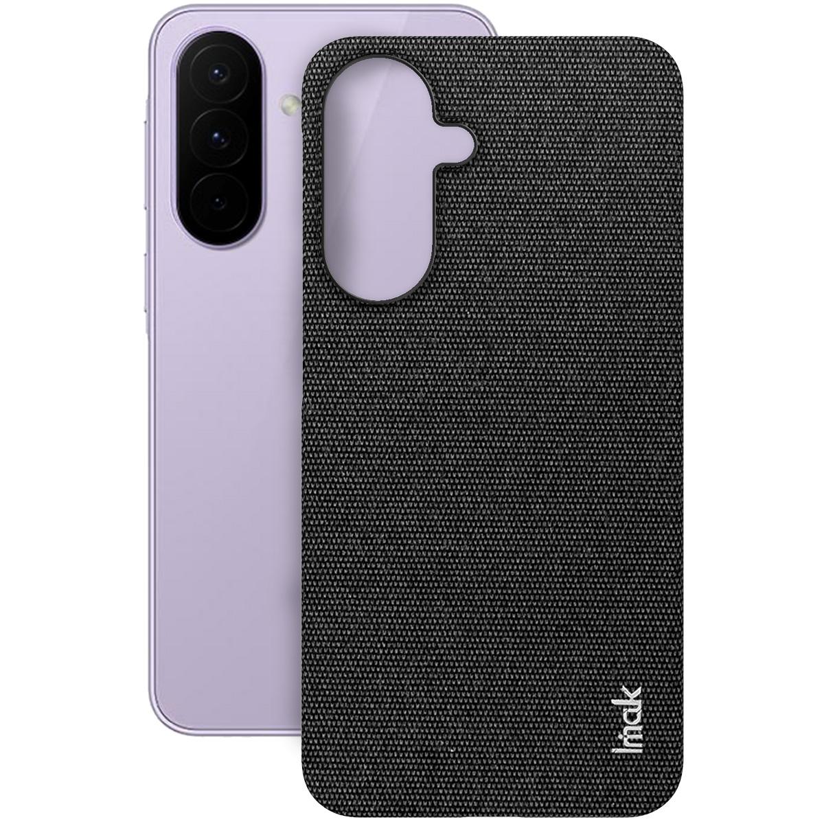For Galaxy A27 5G imak Ruiyi Series Cloth Texture PU + PC Phone Case - Black - EDA009700301A