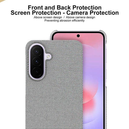 For Galaxy A27 5G imak Ruiyi Series Cloth Texture PU + PC Phone Case - Light Grey - EDA009700301B