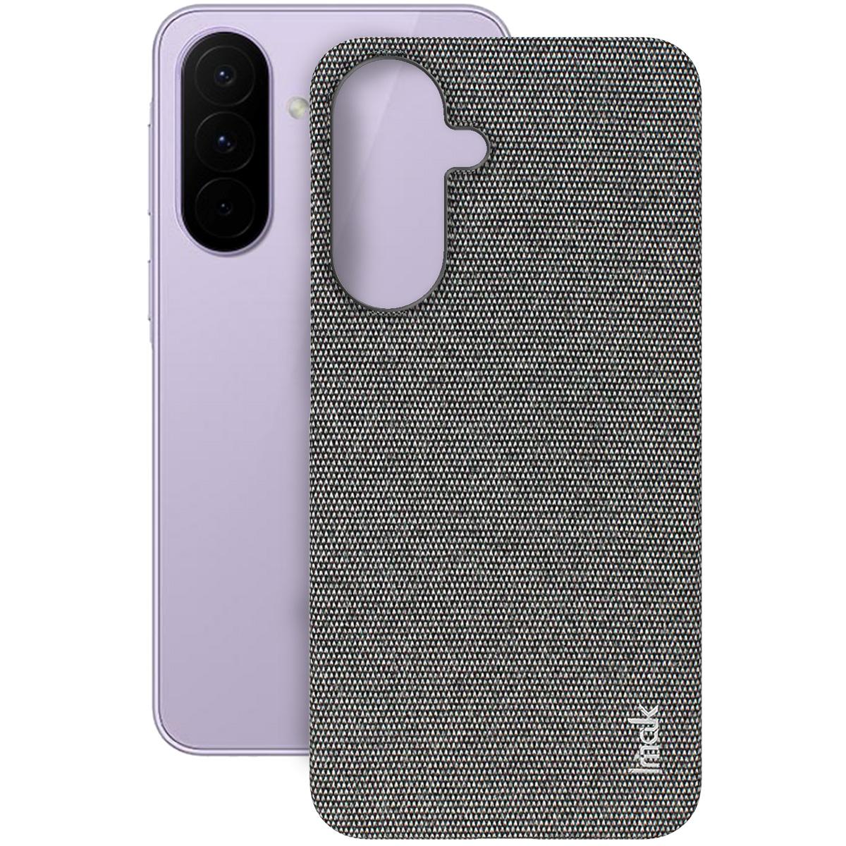 For Galaxy A27 5G imak Ruiyi Series Cloth Texture PU + PC Phone Case - Dark Grey - EDA009700301C
