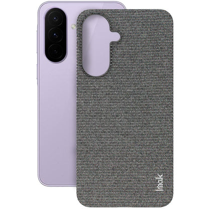 For Galaxy A27 5G imak Ruiyi Series Cloth Texture PU + PC Phone Case - Dark Grey - EDA009700301C