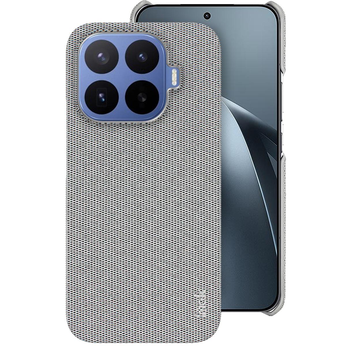 For Xiaomi 17T 5G imak Ruiyi Series Cloth Texture PU + PC Phone Case - Light Grey - EDA009700503B