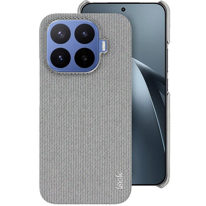 For Xiaomi 17T 5G imak Ruiyi Series Cloth Texture PU + PC Phone Case - Light Grey - EDA009700503B