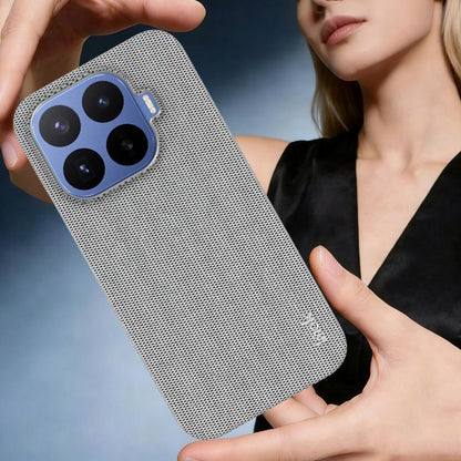 For Xiaomi 17T 5G imak Ruiyi Series Cloth Texture PU + PC Phone Case - Light Grey - EDA009700503B