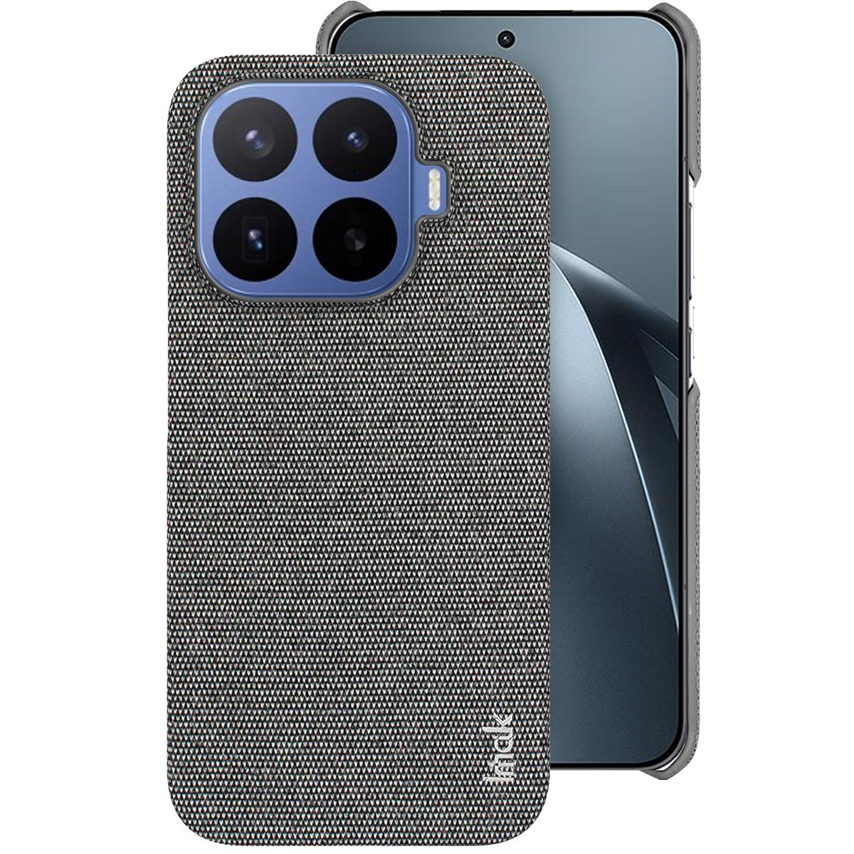 For Xiaomi 17T 5G imak Ruiyi Series Cloth Texture PU + PC Phone Case - Dark Grey - EDA009700503C
