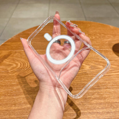 For Infinix Note 60 5G/Note 60 Pro 5G Large Hole Camera MagSafe Magnetic Clear Acrylic TPU Case - Transparent - EDA009700701A