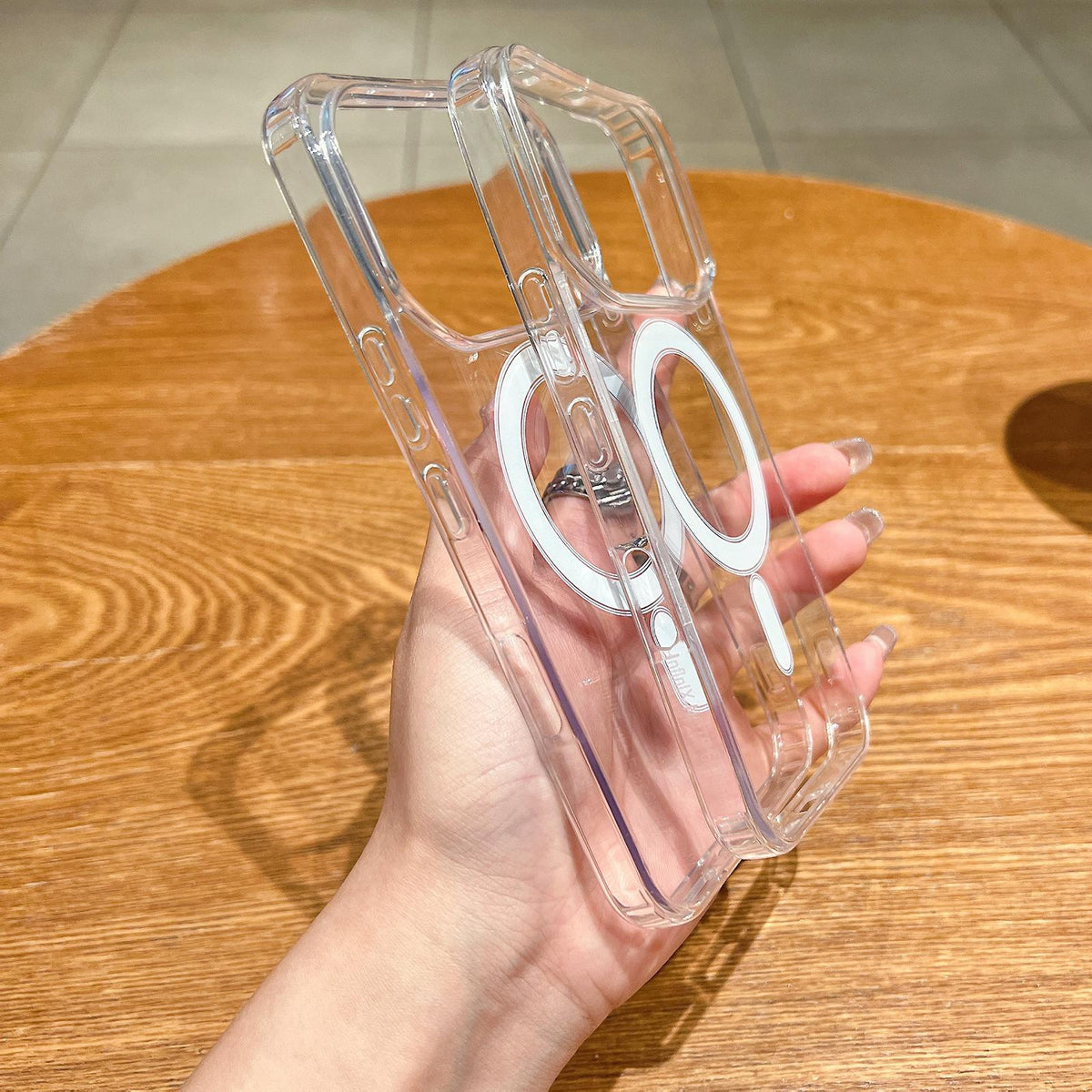 For Infinix Note 60 5G/Note 60 Pro 5G Large Hole Camera MagSafe Magnetic Clear Acrylic TPU Case - Transparent - EDA009700701A