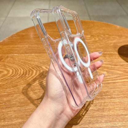 For Infinix Note 60 5G/Note 60 Pro 5G Large Hole Camera MagSafe Magnetic Clear Acrylic TPU Case - Transparent - EDA009700701A