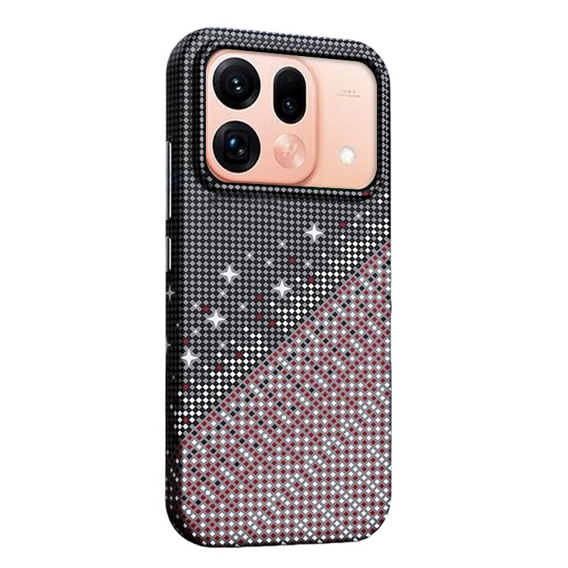 For OPPO Find X9s Pro Asterism Pattern TPU Magnetic Phone Case - Black - EDA009701303B