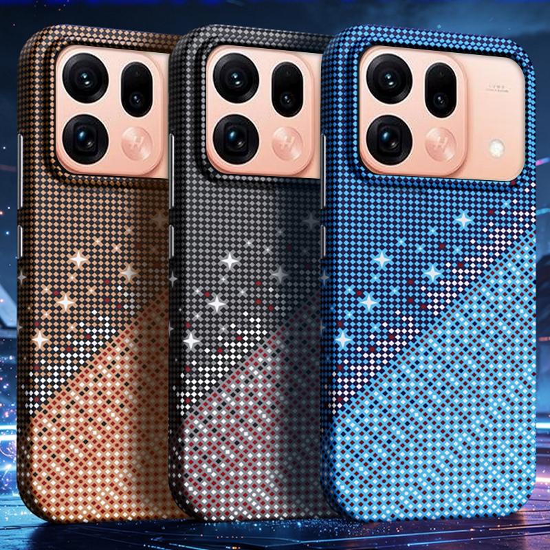 For OPPO Find X9s Pro Asterism Pattern TPU Magnetic Phone Case - Black - EDA009701303B