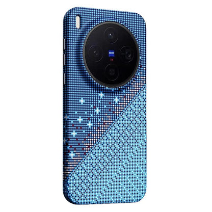 For vivo X300 Asterism Pattern TPU Magnetic Phone Case - Blue - EDA009701501C