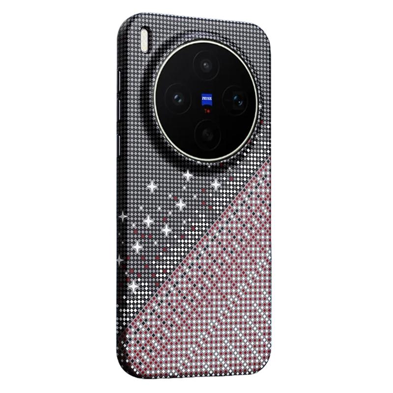 For vivo X300s Asterism Pattern TPU Magnetic Phone Case - Black - EDA009701502B