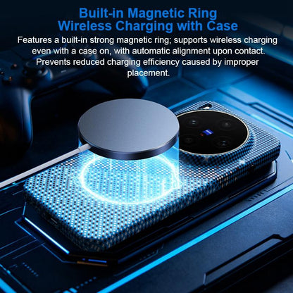 For vivo X300s Asterism Pattern TPU Magnetic Phone Case - Black - EDA009701502B