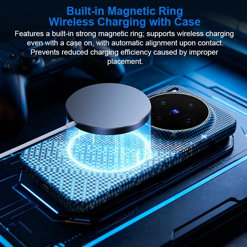 For vivo X300s Asterism Pattern TPU Magnetic Phone Case - Blue - EDA009701502C