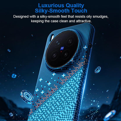 For vivo X300 Pro Asterism Pattern TPU Magnetic Phone Case - Orange - EDA009701503A