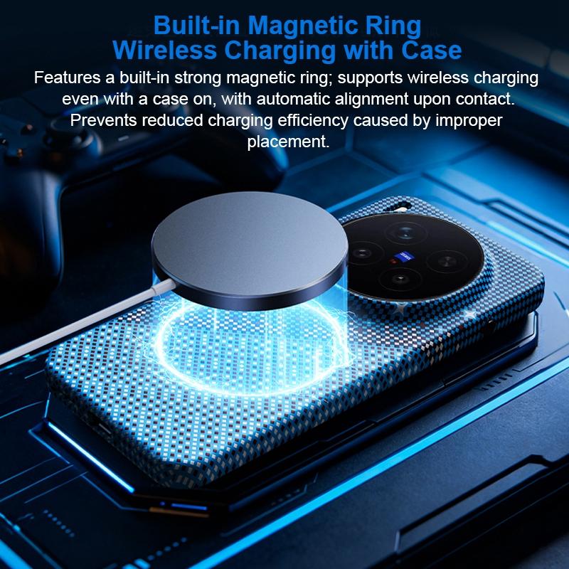 For vivo X300 Pro Asterism Pattern TPU Magnetic Phone Case - Orange - EDA009701503A