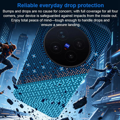 For vivo X300 Pro Asterism Pattern TPU Magnetic Phone Case - Orange - EDA009701503A