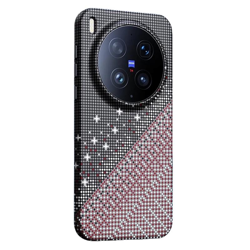For vivo X300 Ultra Asterism Pattern TPU Magnetic Phone Case - Black - EDA009701504B