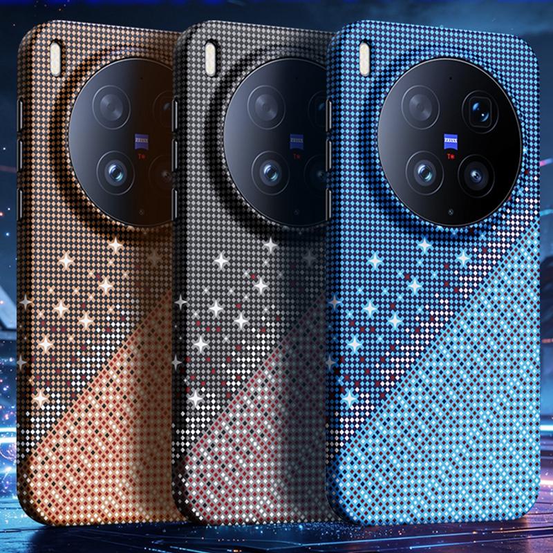For vivo X300 Ultra Asterism Pattern TPU Magnetic Phone Case - Black - EDA009701504B