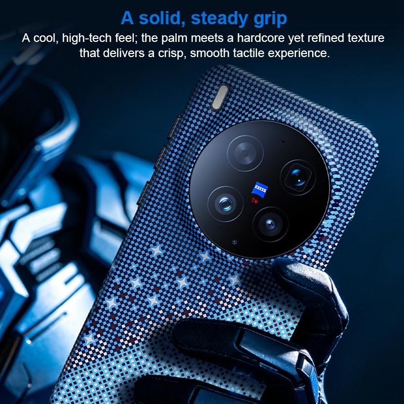 For vivo X300 Ultra Asterism Pattern TPU Magnetic Phone Case - Black - EDA009701504B