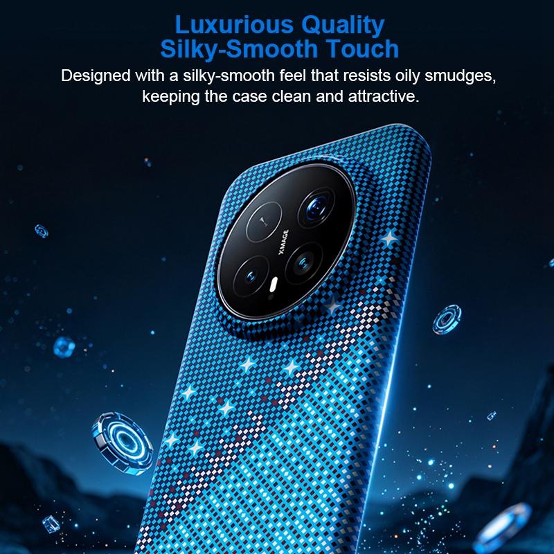 For Honor Magic8 Asterism Pattern TPU Magnetic Phone Case - Black - EDA009701602B