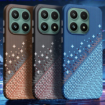 For Xiaomi 17 Asterism Pattern TPU Magnetic Phone Case - Orange - EDA009701901A