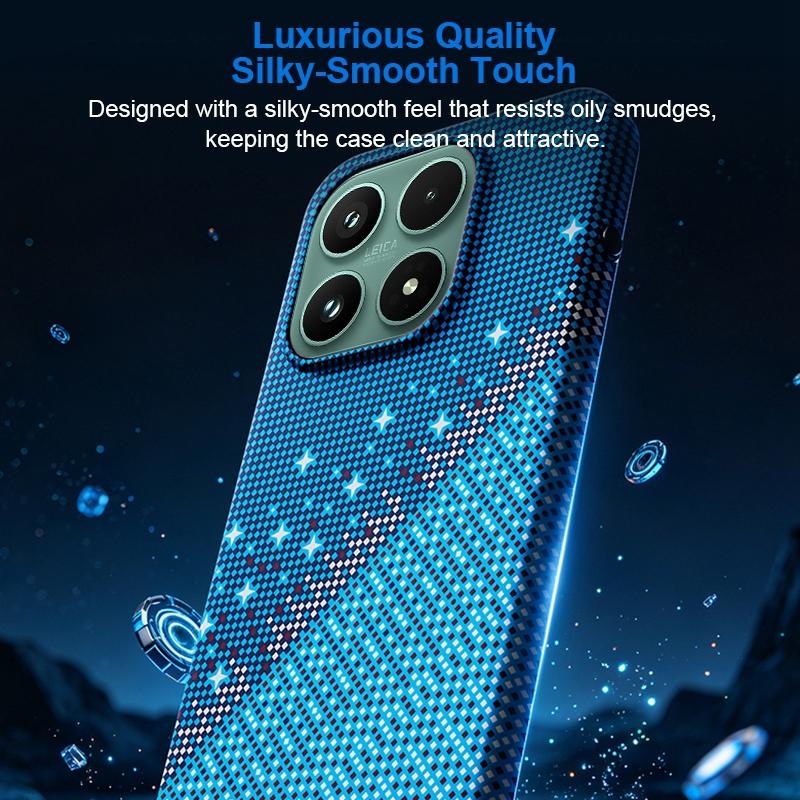 For Xiaomi 17 Asterism Pattern TPU Magnetic Phone Case - Orange - EDA009701901A