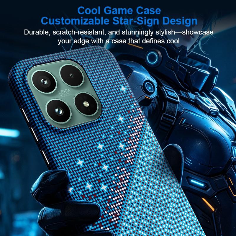 For Xiaomi 17 Asterism Pattern TPU Magnetic Phone Case - Black - EDA009701901B