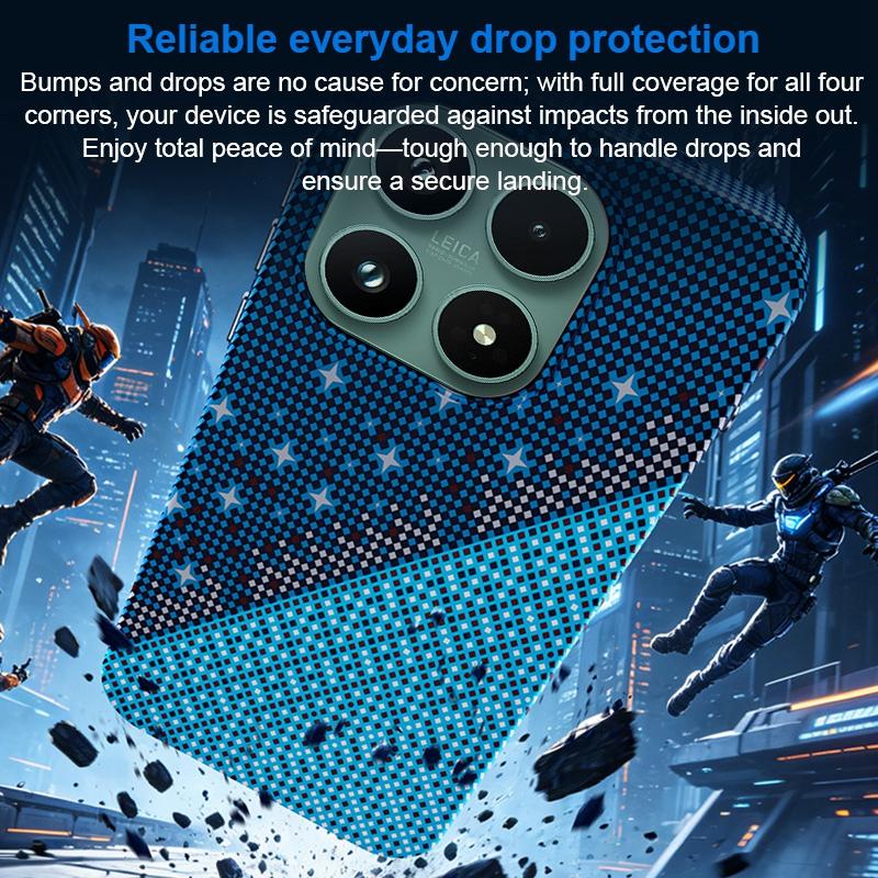 For Xiaomi 17 Asterism Pattern TPU Magnetic Phone Case - Black - EDA009701901B