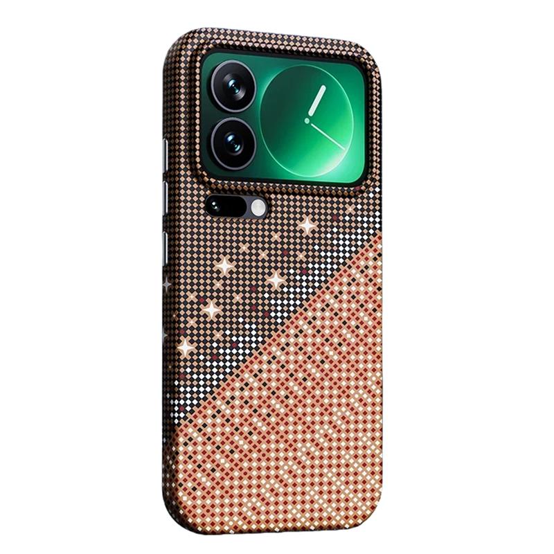For Xiaomi 17 Pro Max Asterism Pattern TPU Magnetic Phone Case - Orange - EDA009701903A