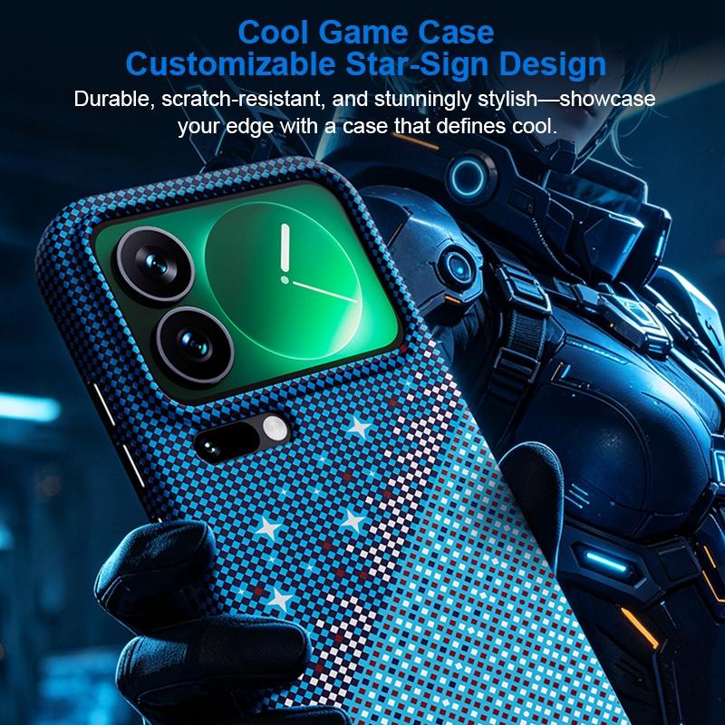 For Xiaomi 17 Pro Max Asterism Pattern TPU Magnetic Phone Case - Orange - EDA009701903A