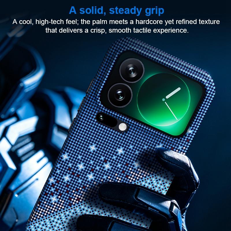 For Xiaomi 17 Pro Max Asterism Pattern TPU Magnetic Phone Case - Orange - EDA009701903A