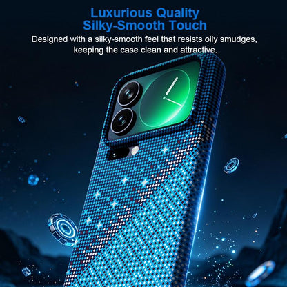 For Xiaomi 17 Pro Max Asterism Pattern TPU Magnetic Phone Case - Blue - EDA009701903C