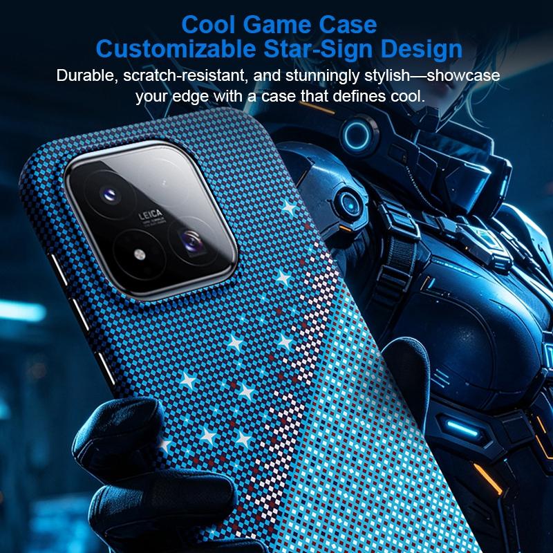 For Xiaomi 17 Max Asterism Pattern TPU Magnetic Phone Case - Blue - EDA009701904C
