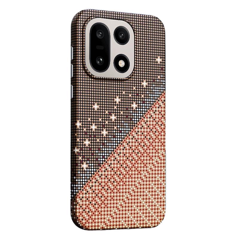 For OnePlus 15 Asterism Pattern TPU Magnetic Phone Case - Orange - EDA009702001A