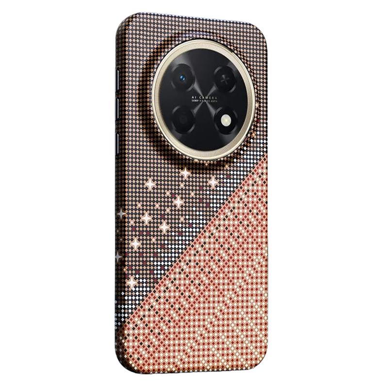 For Huawei Enjoy 90 Pro Max Asterism Pattern TPU Magnetic Phone Case - Orange - EDA009702501A