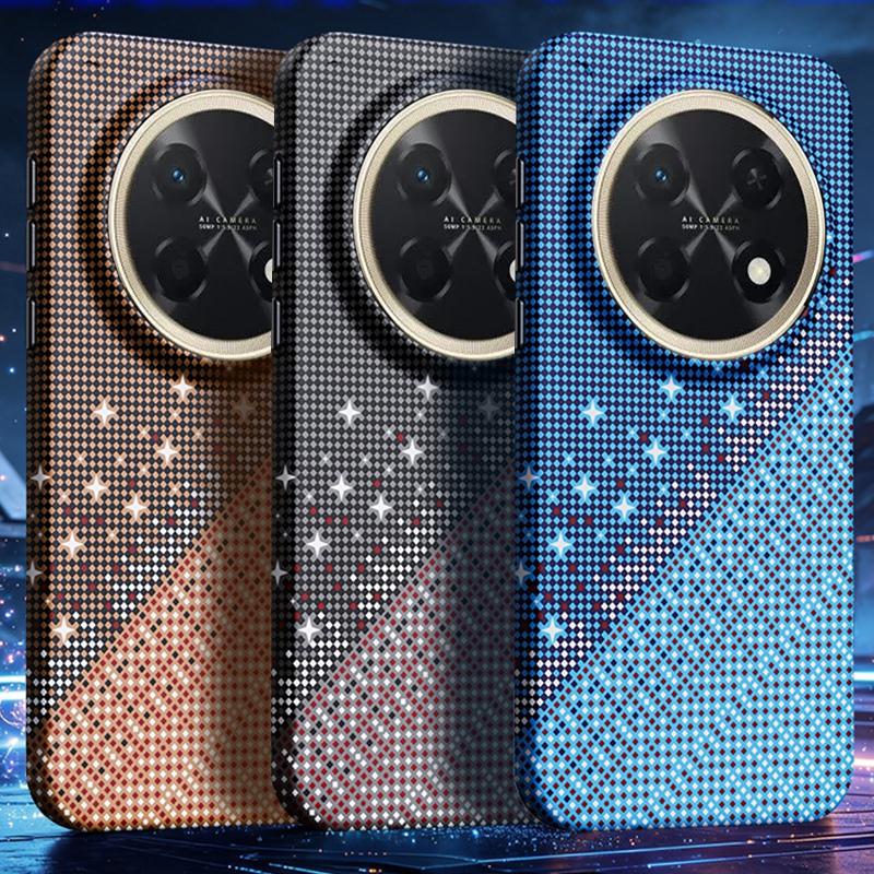 For Huawei Enjoy 90 Pro Max Asterism Pattern TPU Magnetic Phone Case - Orange - EDA009702501A