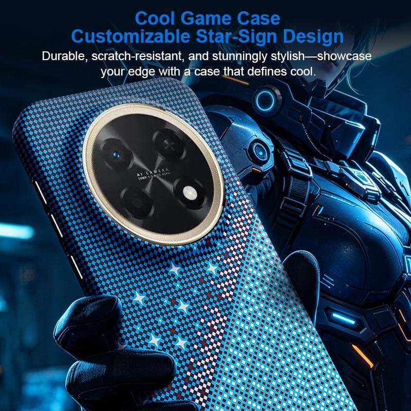 For Huawei Enjoy 90 Pro Max Asterism Pattern TPU Magnetic Phone Case - Black - EDA009702501B